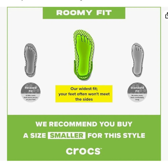 NWT Crocs Classic Solar Rainbow Clogs, tie dye, Women's 5, Men's 3 - Picture 5 of 5